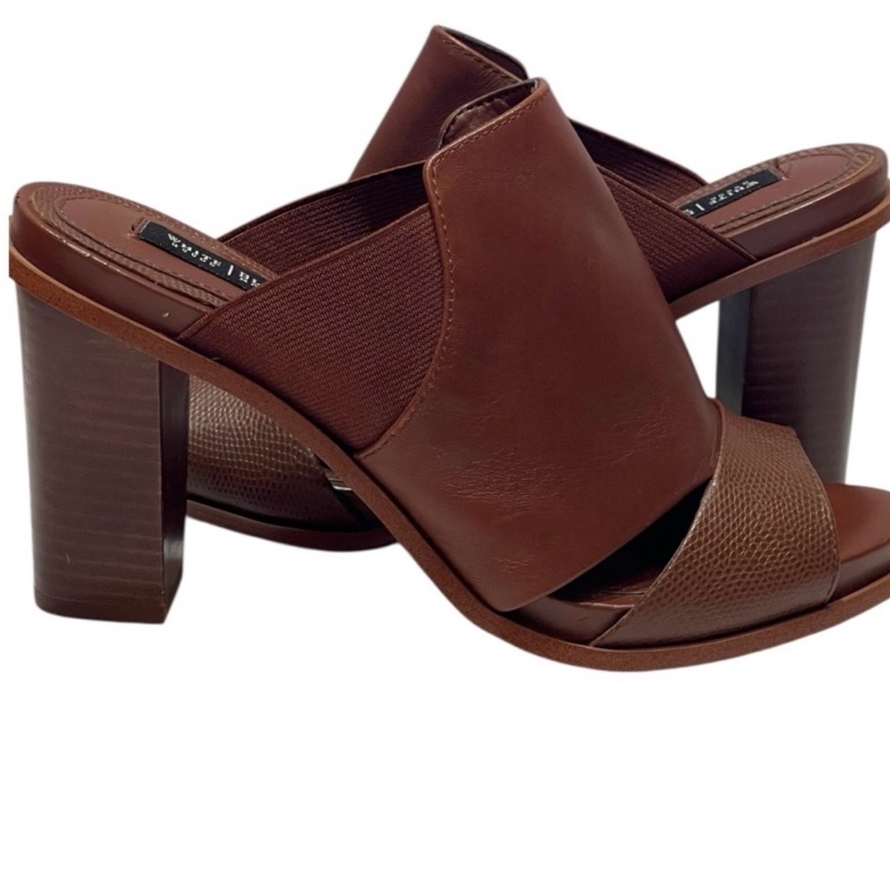 White House Black Market Brown slip on heel